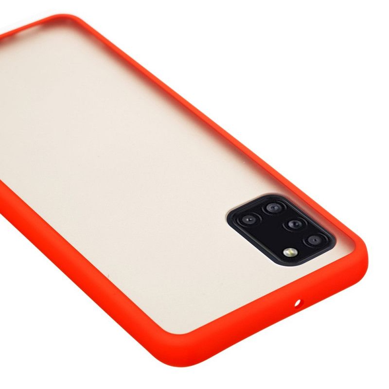 Coque Samsung Galaxy A31 Hybride Rebords Colorés