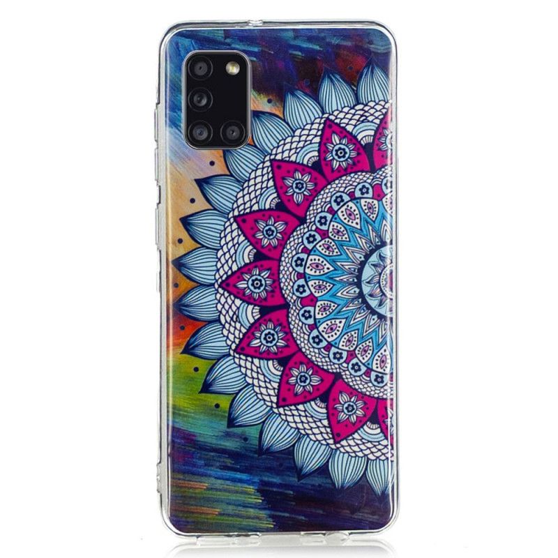 Coque Samsung Galaxy A31 Mandala Coloré Fluorescente