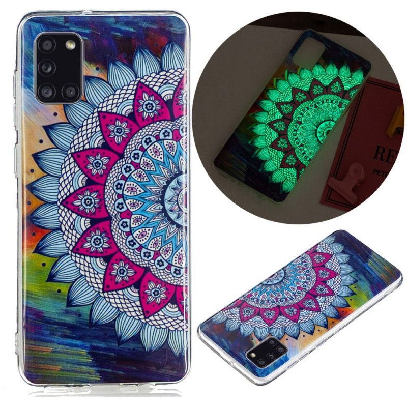 Coque Samsung Galaxy A31 Mandala Coloré Fluorescente