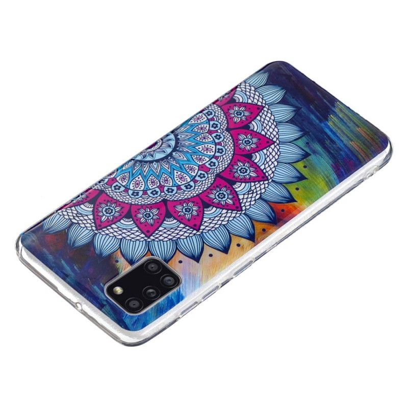 Coque Samsung Galaxy A31 Mandala Coloré Fluorescente