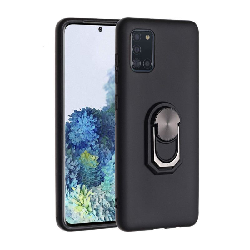 Coque Samsung Galaxy A31 Métallisée Anneau-support