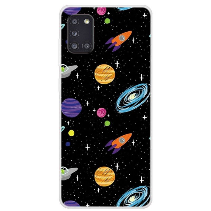 Coque Samsung Galaxy A31 Planète Galaxie