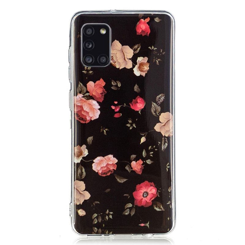 Coque Samsung Galaxy A31 Série Floralies Fluorescente
