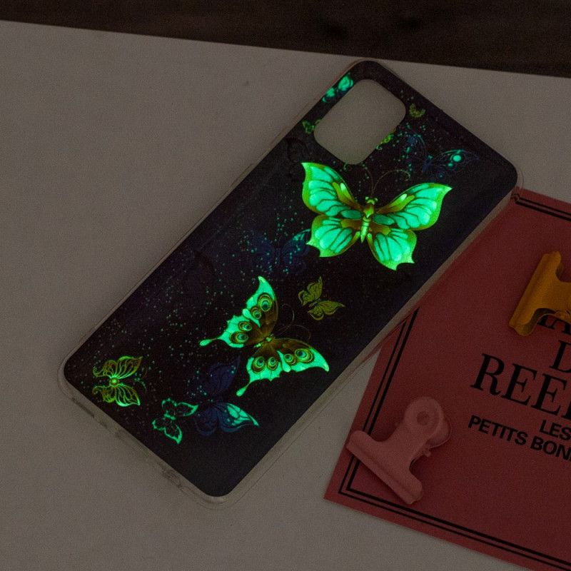 Coque Samsung Galaxy A31 Série Papillons Fluorescente