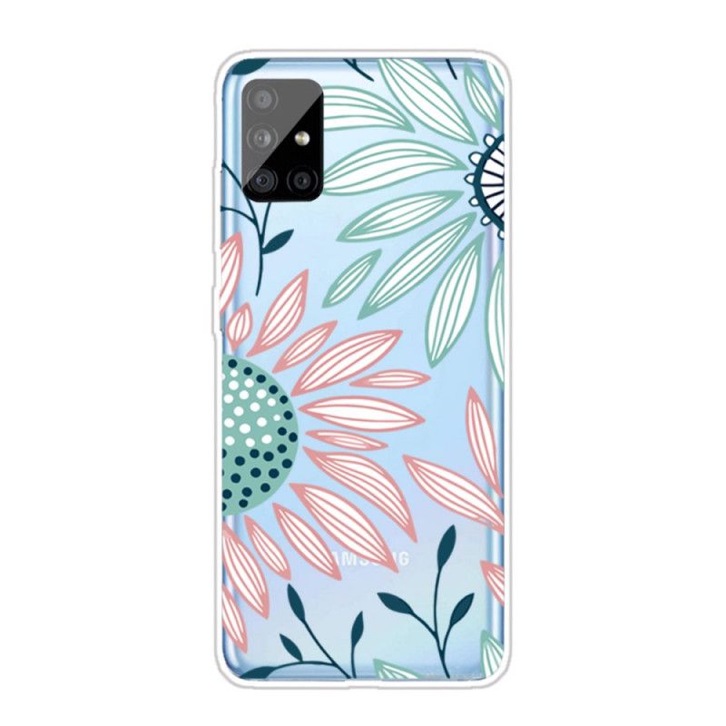 Coque Samsung Galaxy A31 Transparente Une Fleur