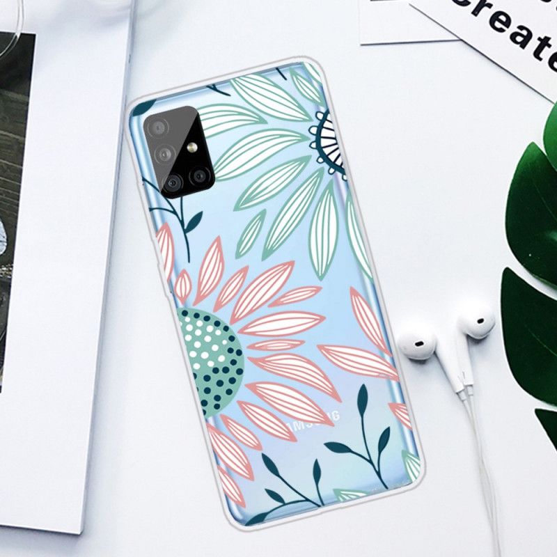 Coque Samsung Galaxy A31 Transparente Une Fleur