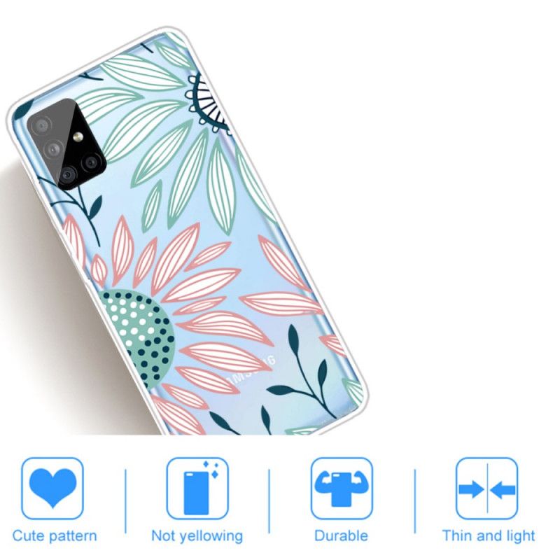 Coque Samsung Galaxy A31 Transparente Une Fleur