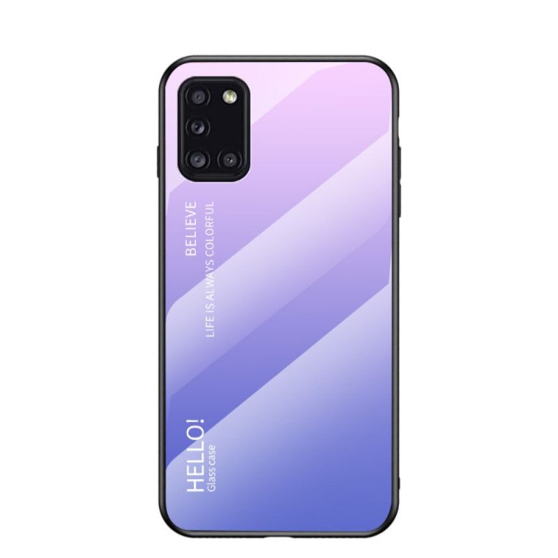 Coque Samsung Galaxy A31 Verre Trempé Hello