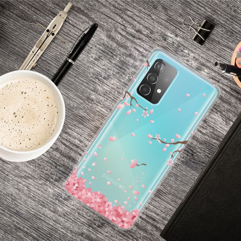 Coque Samsung Galaxy A32 5g Branches À Fleurs