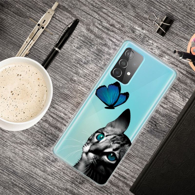 Coque Samsung Galaxy A32 5g Chat Et Papillon