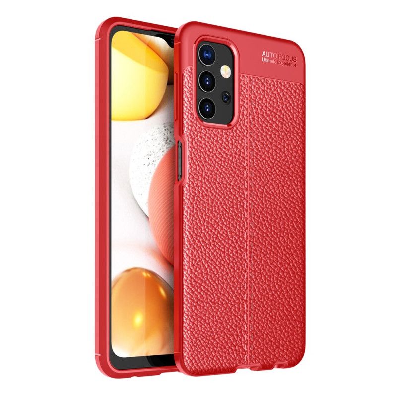 Coque Samsung Galaxy A32 5g Effet Cuir Litchi Double Line