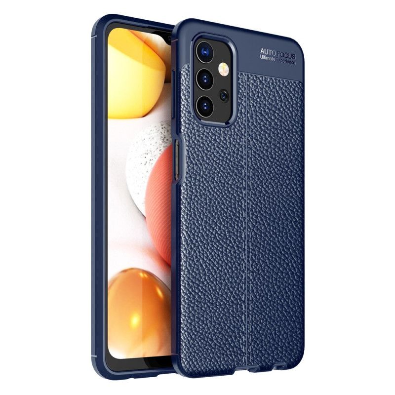 Coque Samsung Galaxy A32 5g Effet Cuir Litchi Double Line