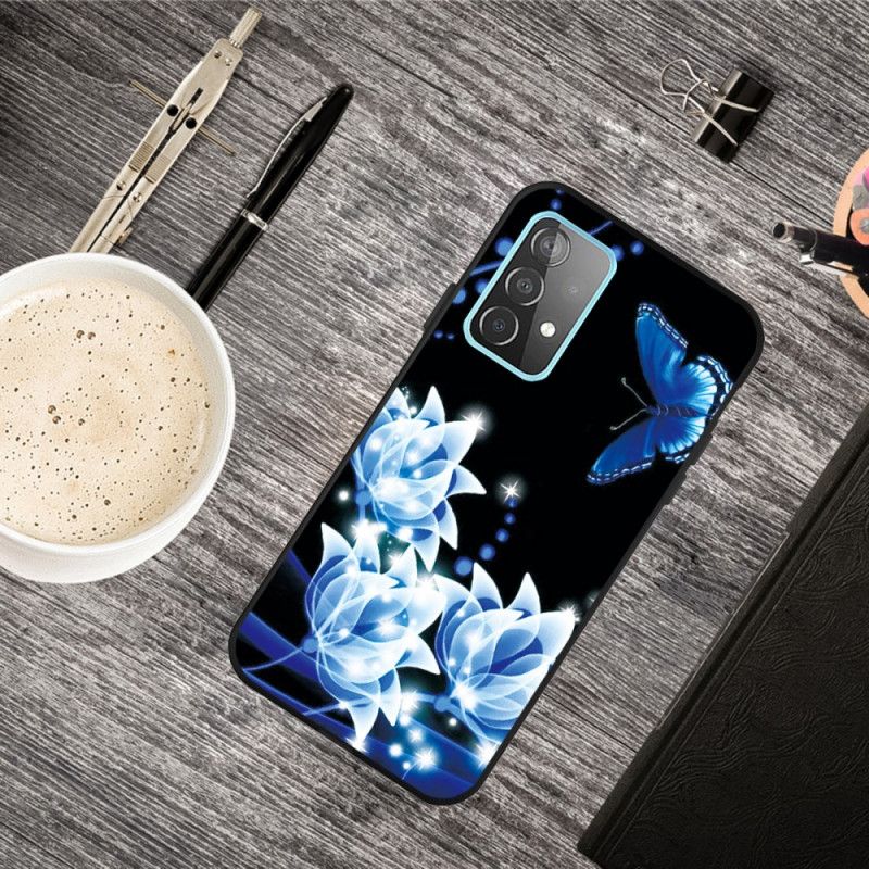 Coque Samsung Galaxy A32 5g Fleurs Bleues