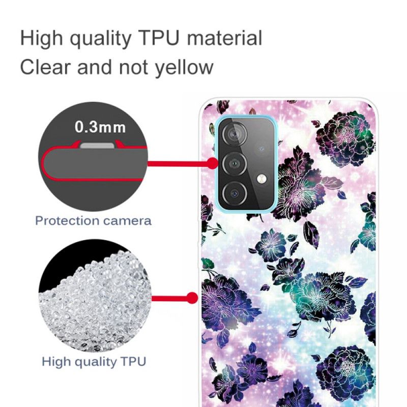 Coque Samsung Galaxy A32 5g Fleurs Vintage Colorées