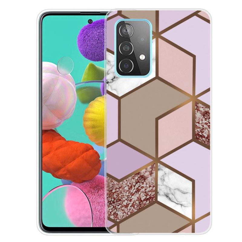 Coque Samsung Galaxy A32 5g Marbre Géométrique