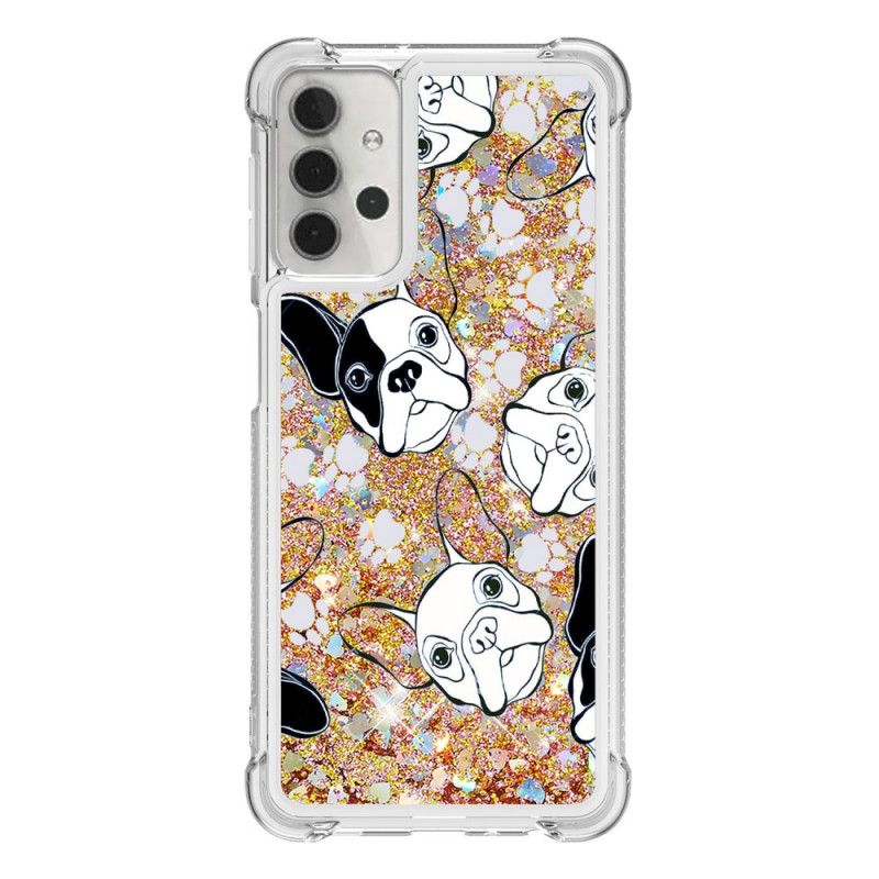 Coque Samsung Galaxy A32 5g Mr Chien Paillettes