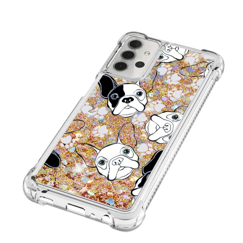 Coque Samsung Galaxy A32 5g Mr Chien Paillettes