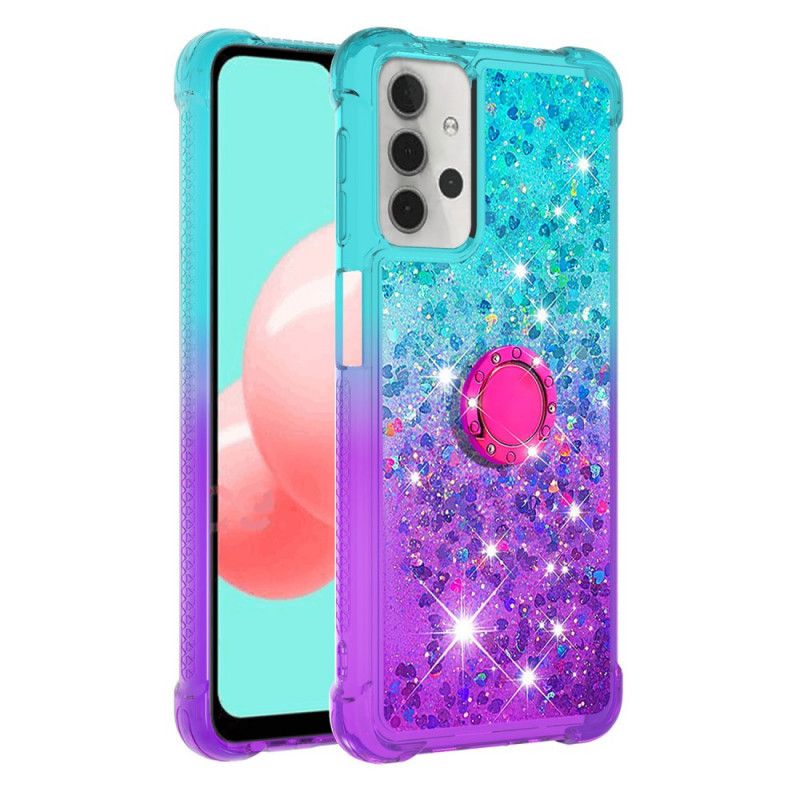 Coque Samsung Galaxy A32 5g Paillettes Anneau-support