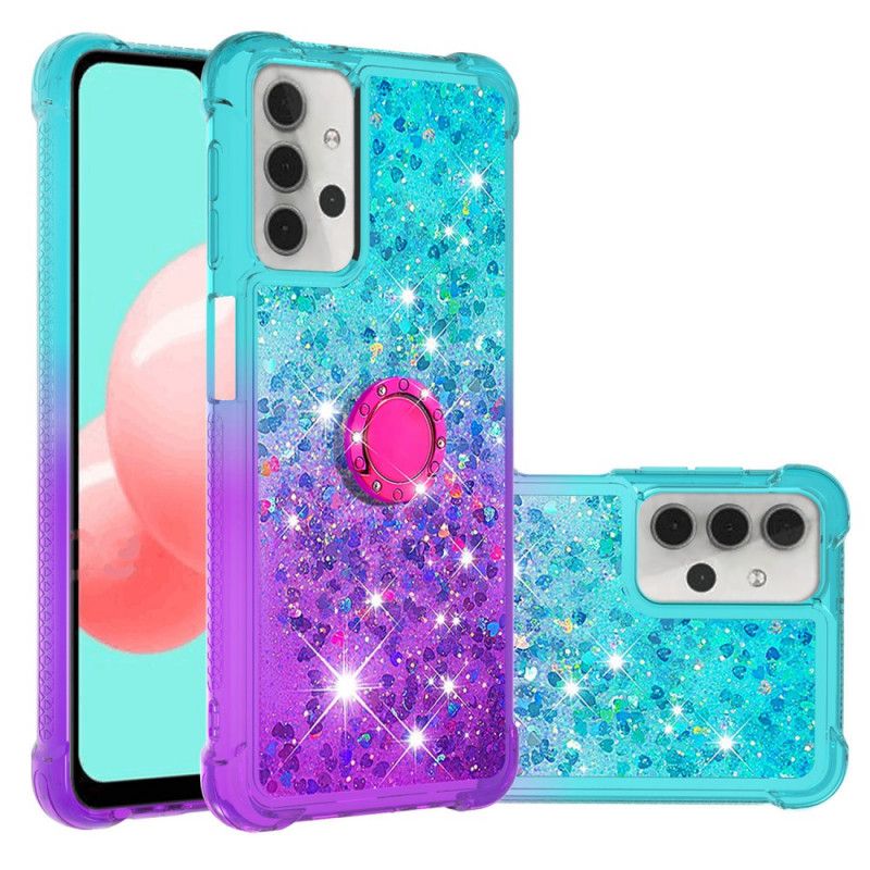 Coque Samsung Galaxy A32 5g Paillettes Anneau-support