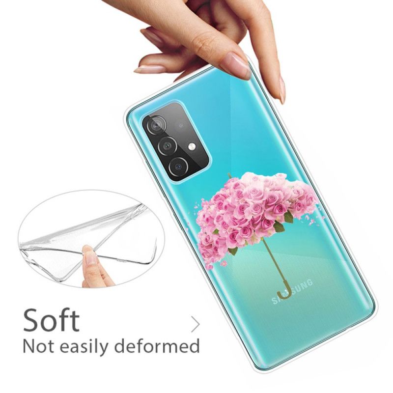 Coque Samsung Galaxy A32 5g Parapluie En Roses