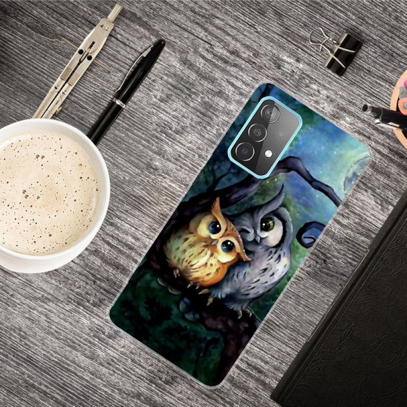 Coque Samsung Galaxy A32 5g Peinture Hiboux