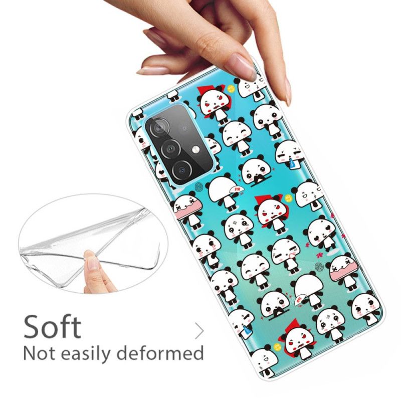 Coque Samsung Galaxy A32 5g Transparente Funny Pandas