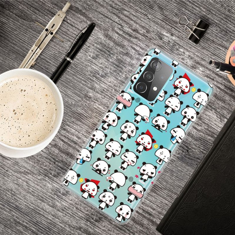 Coque Samsung Galaxy A32 5g Transparente Funny Pandas