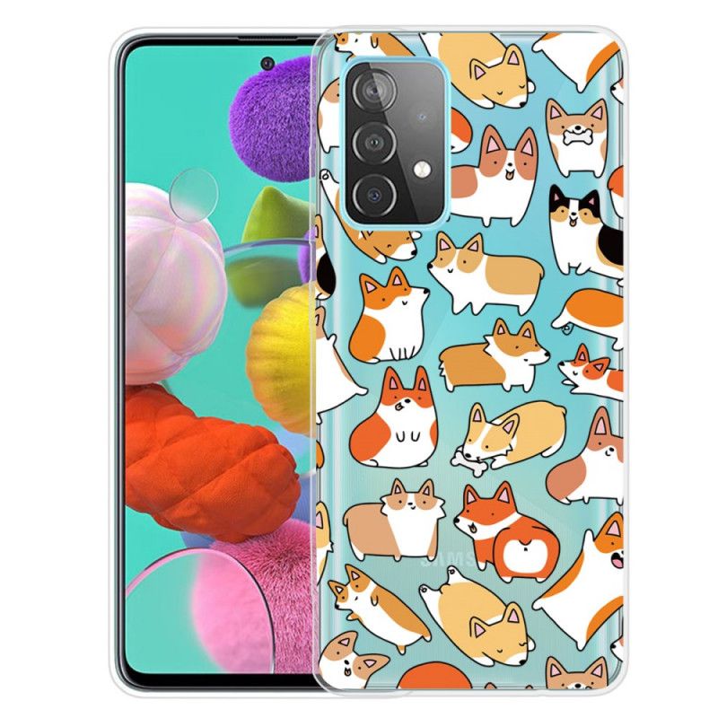 Coque Samsung Galaxy A32 5g Transparente Multiples Chiens