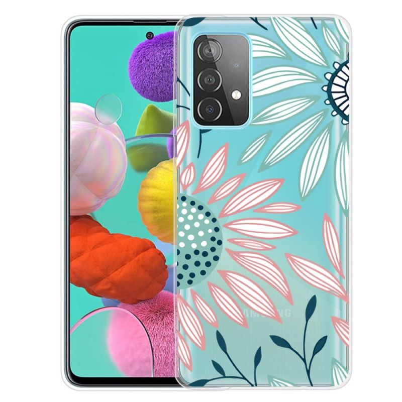 Coque Samsung Galaxy A32 5g Transparente Une Fleur