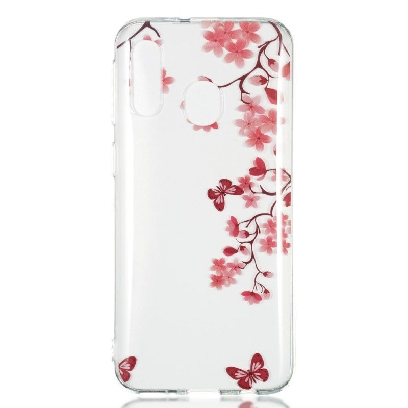 Coque Samsung Galaxy A40 Arbre À Fleurs