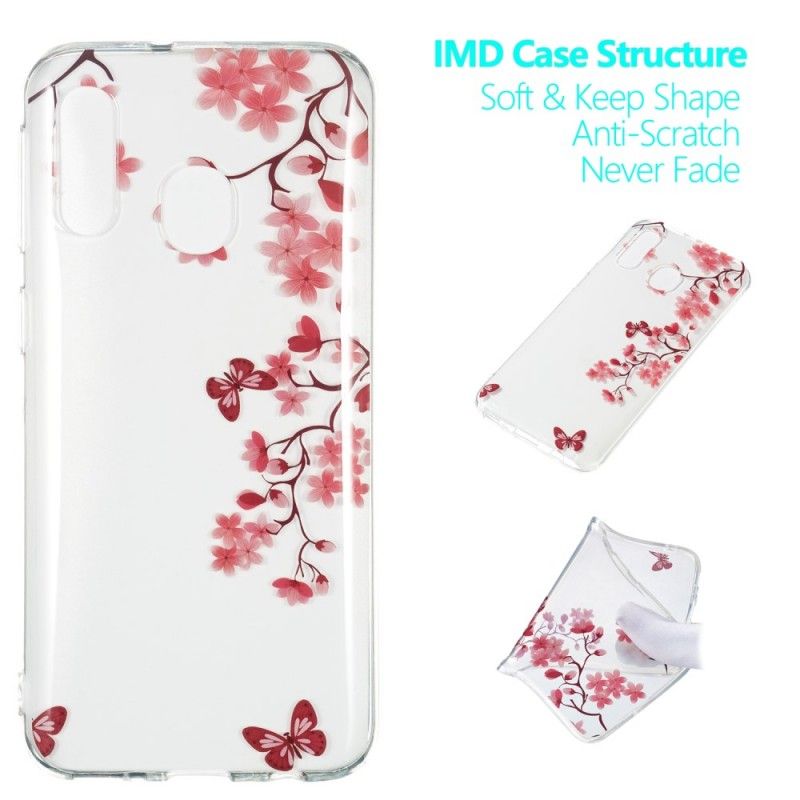 Coque Samsung Galaxy A40 Arbre À Fleurs