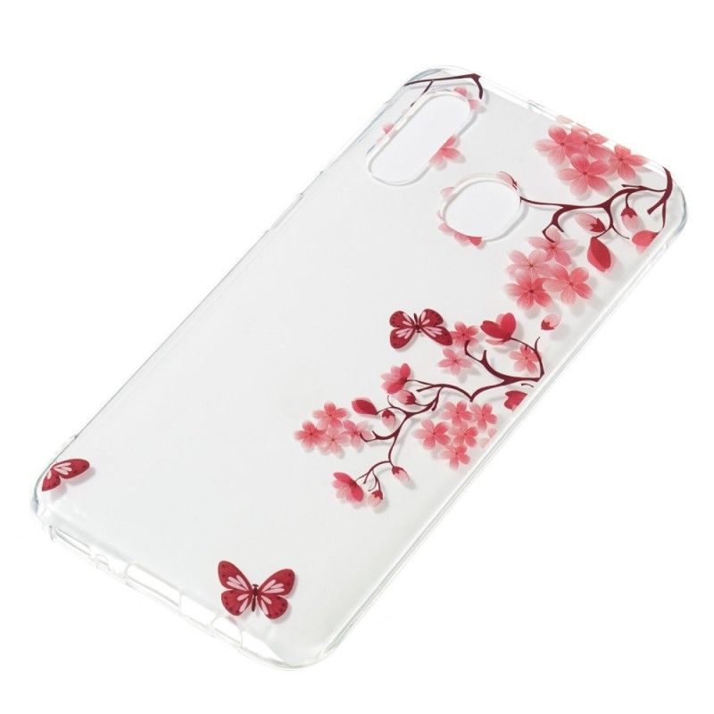 Coque Samsung Galaxy A40 Arbre À Fleurs