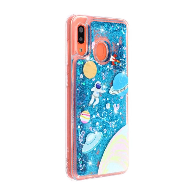 Coque Samsung Galaxy A40 Astronaute Paillettes