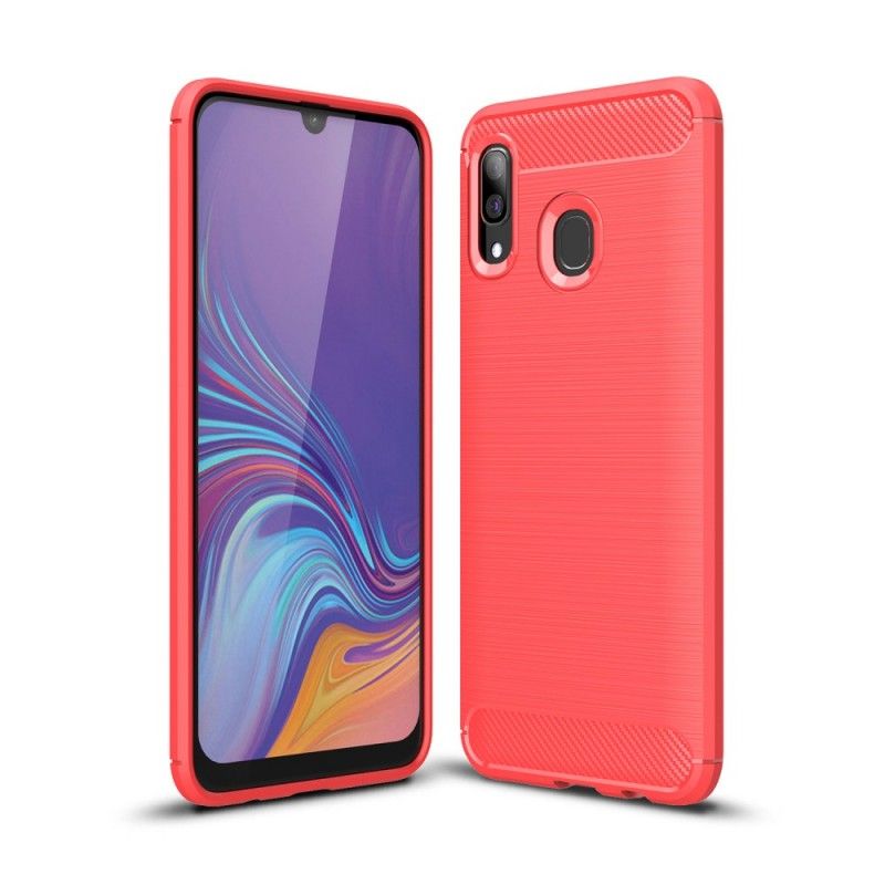 Coque Samsung Galaxy A40 Fibre Carbone Brossée