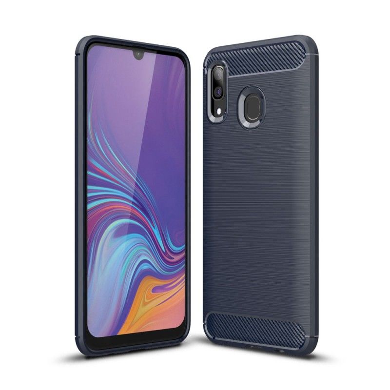 Coque Samsung Galaxy A40 Fibre Carbone Brossée