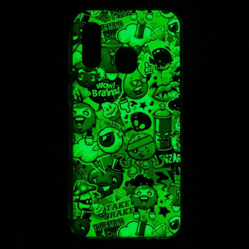 Coque Samsung Galaxy A40 Folie Fluorescente