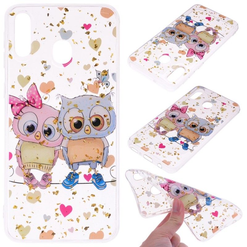 Coque Samsung Galaxy A40 Hiboux Cutes