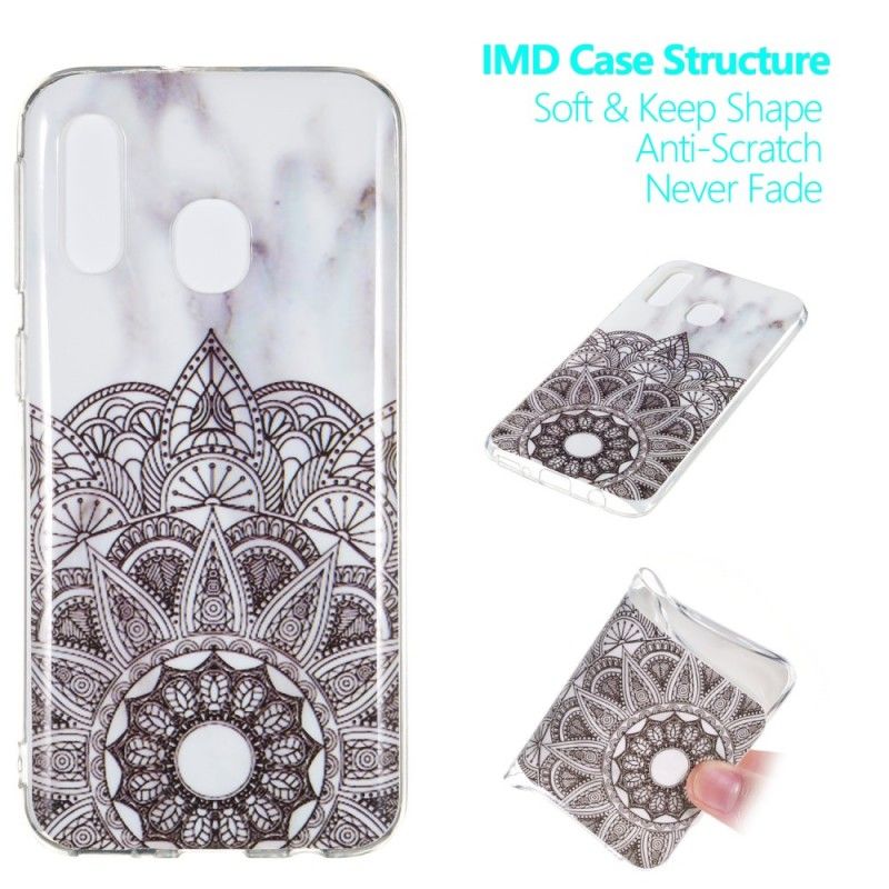 Coque Samsung Galaxy A40 Mandala Marbré