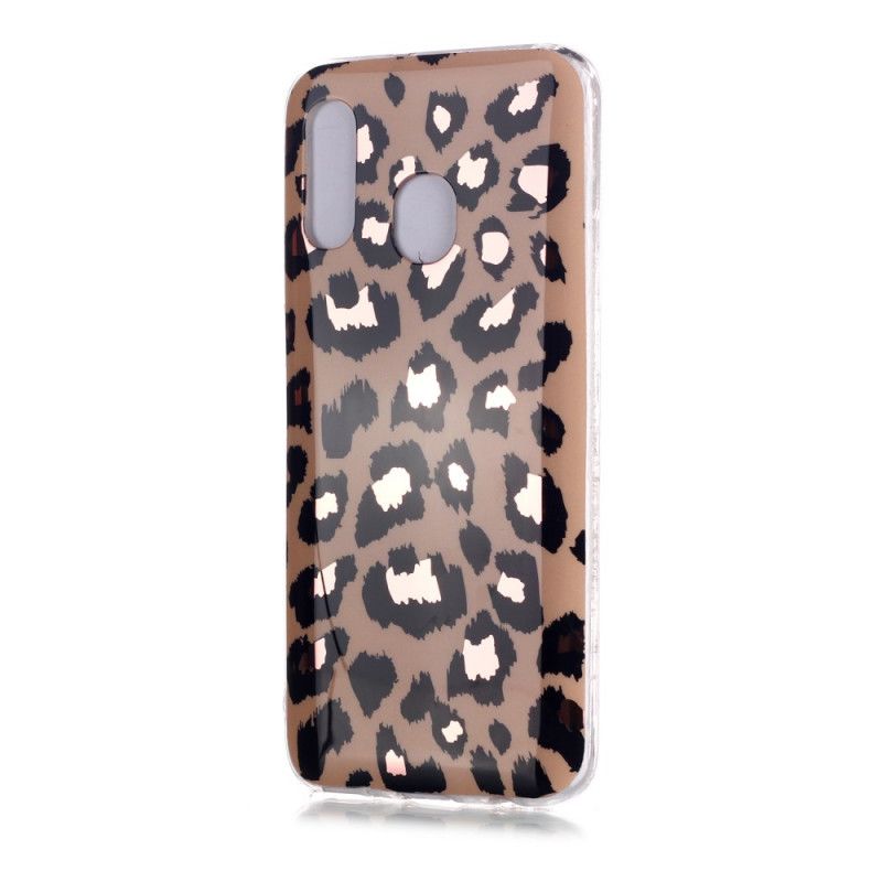 Coque Samsung Galaxy A40 Marbre Style Léopard