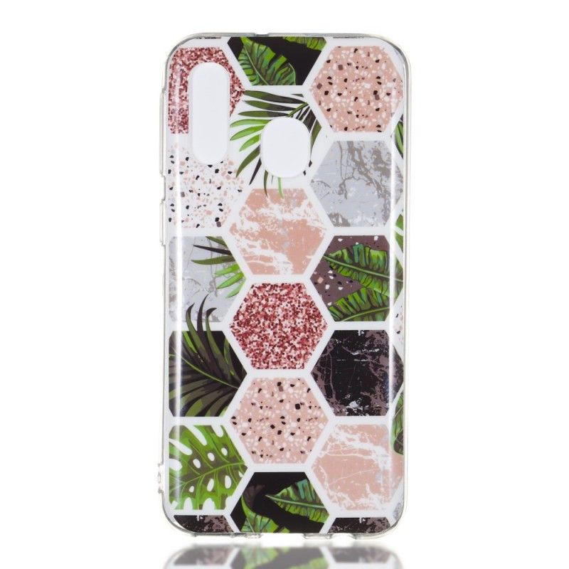 Coque Samsung Galaxy A40 Paillettes Ruches Et Herbes