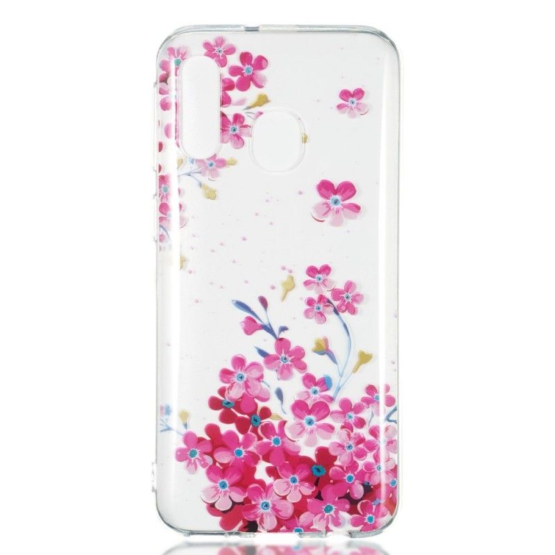 Coque Samsung Galaxy A40 Petit Jardin Rose