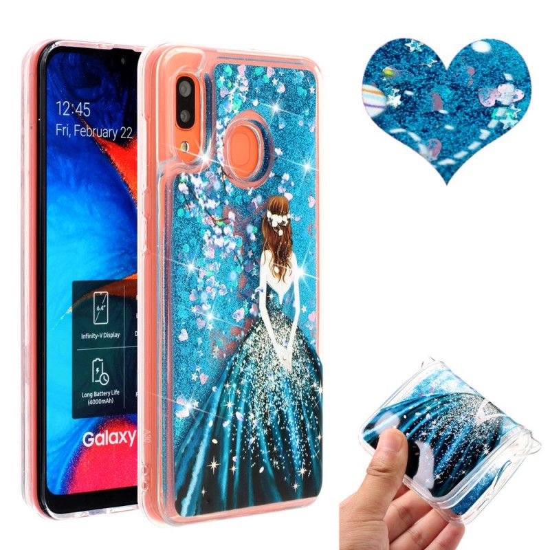 Coque Samsung Galaxy A40 Princesse Paillettes