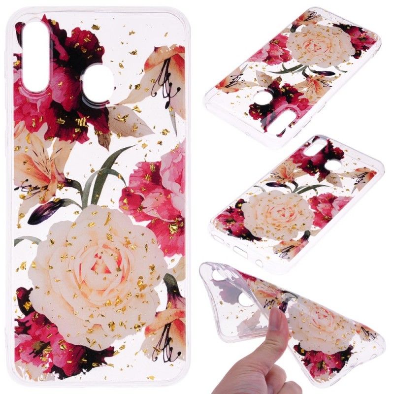 Coque Samsung Galaxy A40 Transparente Superbes Bouquets