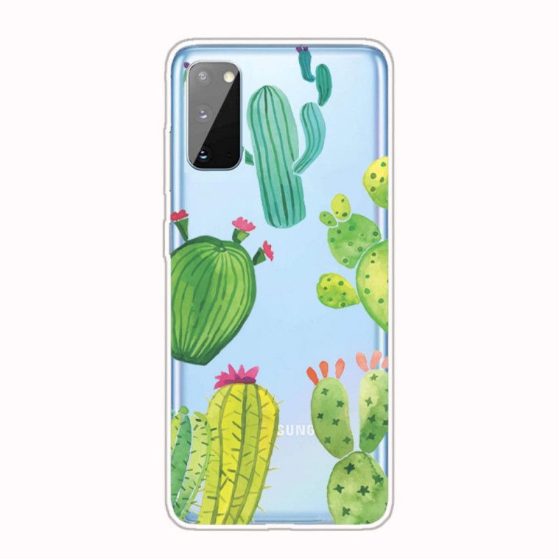 Coque Samsung Galaxy A41 Cactus Aquarelle