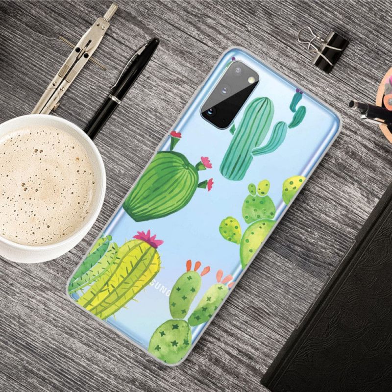 Coque Samsung Galaxy A41 Cactus Aquarelle