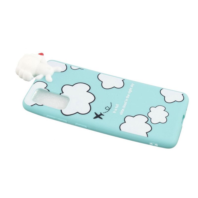 Coque Samsung Galaxy A41 Chien Dans Les Nuages 3d