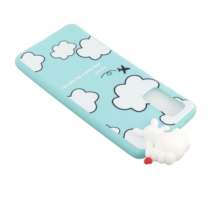 Coque Samsung Galaxy A41 Chien Dans Les Nuages 3d