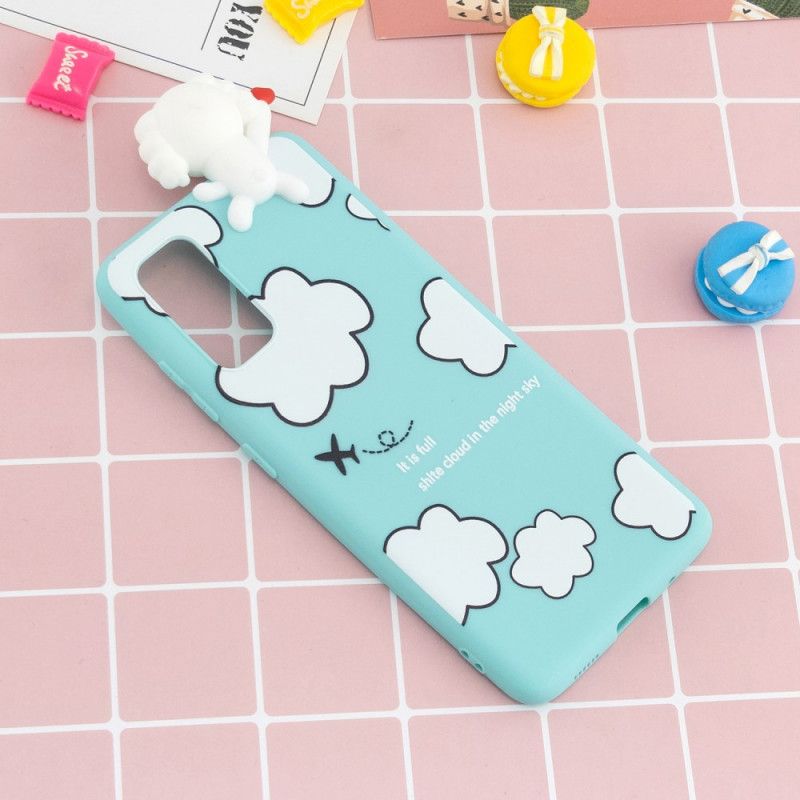 Coque Samsung Galaxy A41 Chien Dans Les Nuages 3d