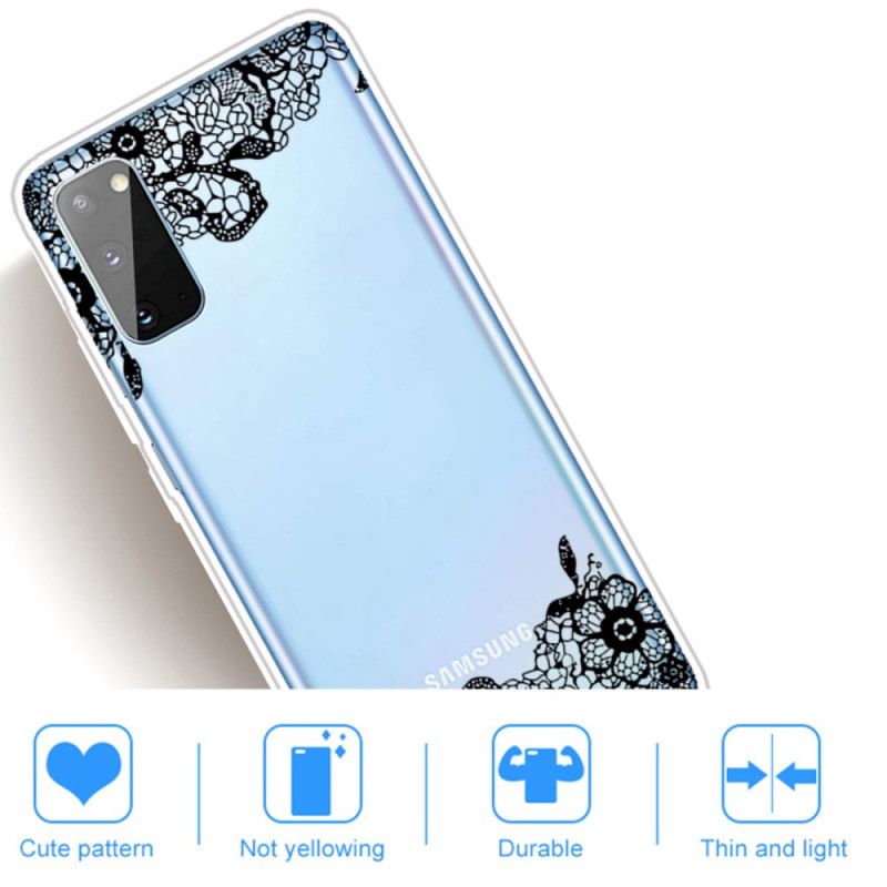 Coque Samsung Galaxy A41 Dentelle Fine