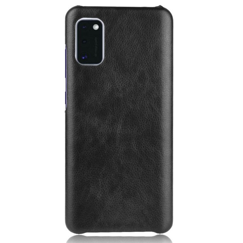 Coque Samsung Galaxy A41 Effet Cuir Litchi Performance